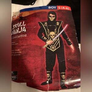 Ninja Skull Warrior Costume‎ - Black and Gold